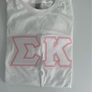 Sigma Kappa stitch letters t shirt